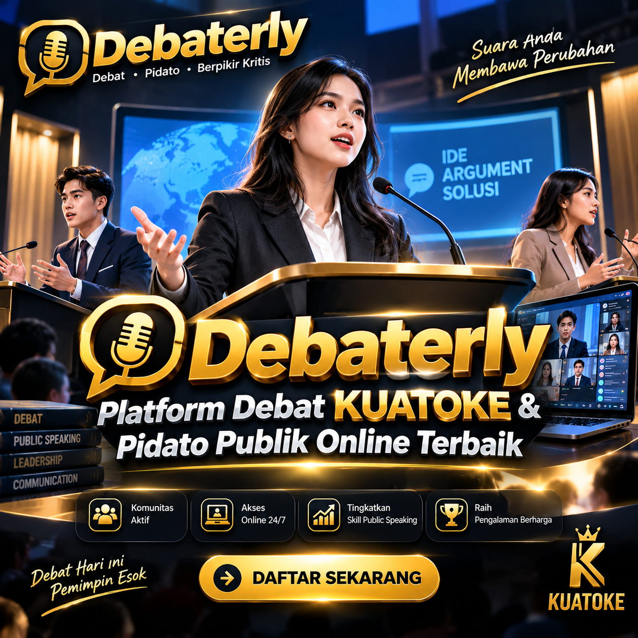 Metode Debat KUATOKE Debaterly - Teknik Debat Terstruktur
